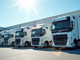 Plusieurs camions 12 tonnes de marques différentes en extérieur